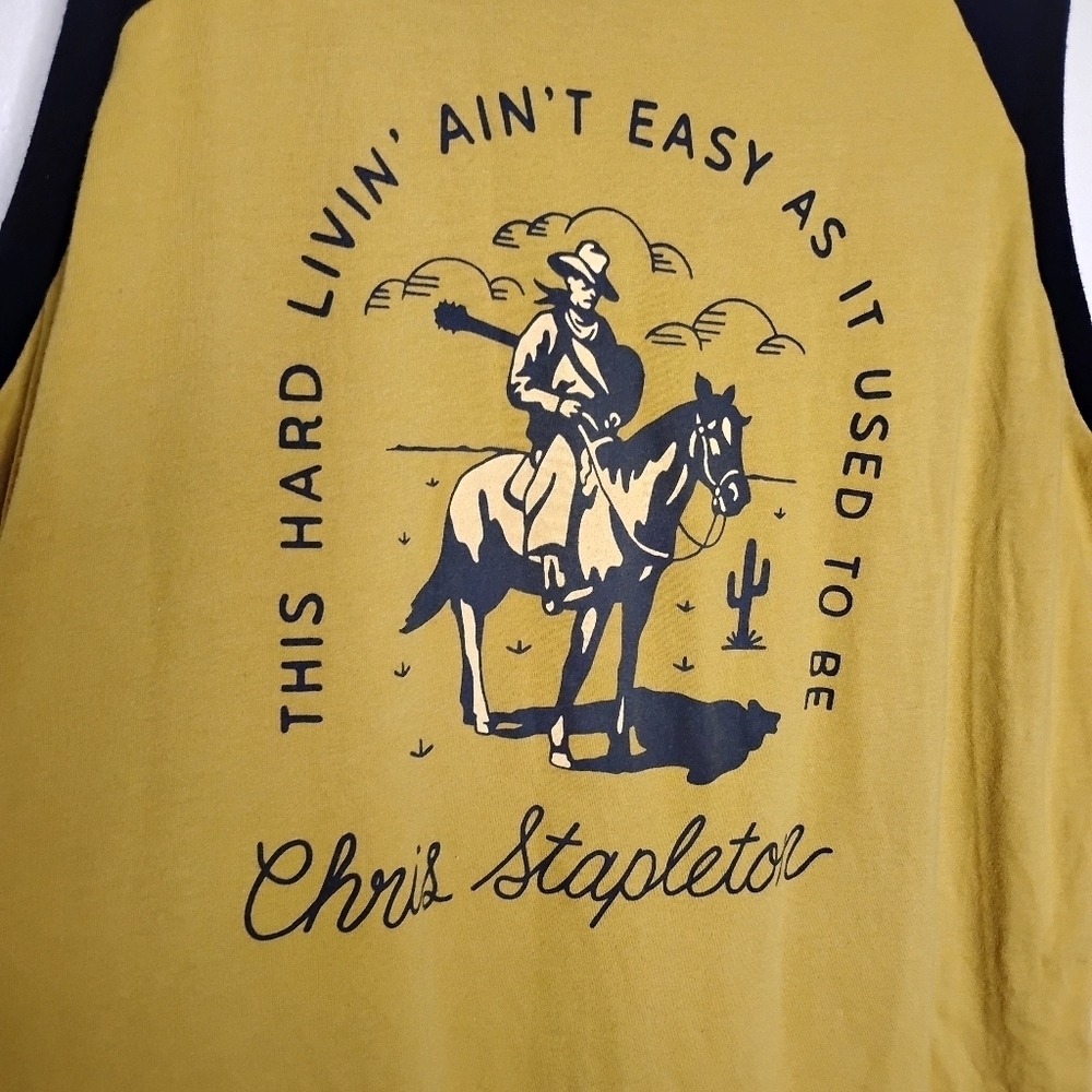 Chris Stapleton Classic Fit Raglan Tank Top Torrid Size 2 2X 18/20 Country Music - Picture 3 of 6
